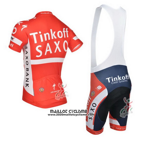 2014 Maillot Ciclismo Tinkoff Saxo Bank Champion Danemark Manches Courtes et Cuissard